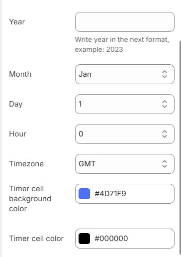 animation heading sale timer block